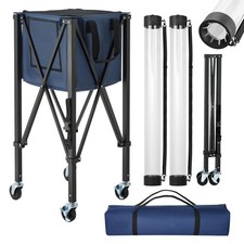 2-in-1 Tennis Pickleball Hopper, with Pickup Tube, Foldable Pickleball Basket