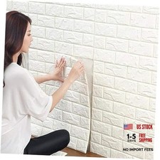 JOLOV Pack 3D Wall Panels Peel and Stick, Waterproof PE Foam Self-adhesive 10
