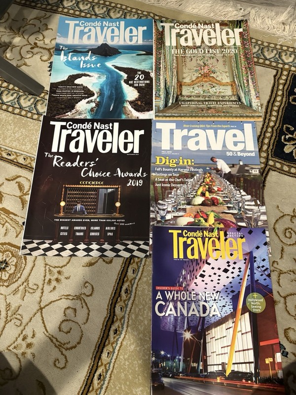 Seven Condé Nast Traveler Magazines 2019-20 Editions