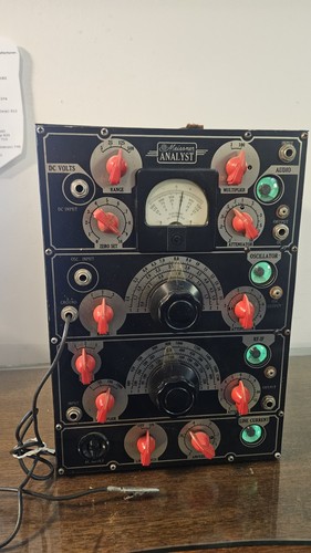 ⭐️Frequency/Volt/Amp/Etc Meter MEISSMER ANALYST NUMBER 9-1040 Recapped w/Manual
