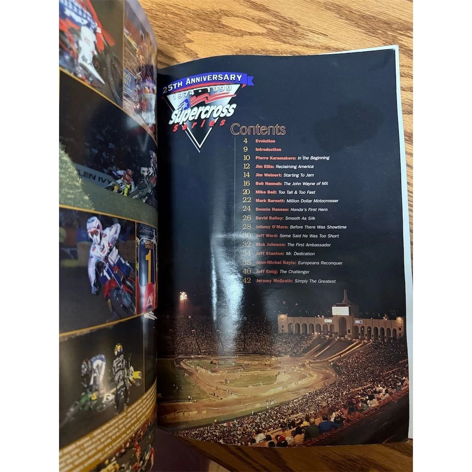 25th Anniversary Supercross Series Program 1974-1999 Mint Original - Image 3 of 3