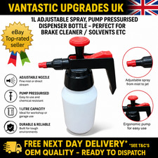 Brake Cleaner Dispenser Pump Sprayer Viton Seals Premium Solvent Spray Bottle