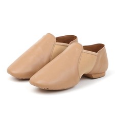 Danalimous Jazz Shoes for Women Men Leather Slip-on Dance Shoes,Unisex Brown...