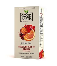 Good Earth Tea Passionfruit & Orange Herbal Tea, 15 Tea Bags
