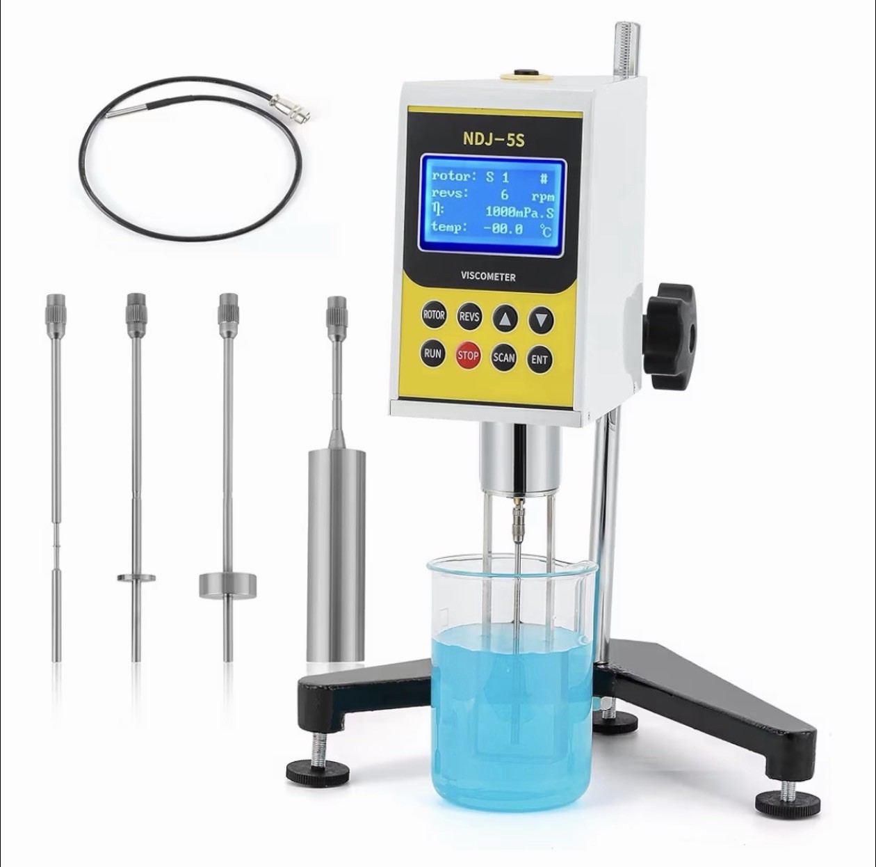 CGOLDENWALL NDJ-5S Rotary Visometer Digital Rotational Viscosity Meter Lab