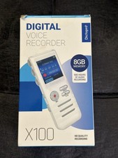 Dictopro Digital Voice Recorder X100 8GB Memory HD Recording New in Box