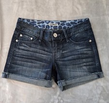 Express Womens Size 00 Dark Wash Denim Shorts...