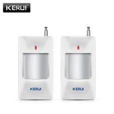 2PCS Wireless PIR Motion Sensor Alarm Detector For Home Alarm System Security