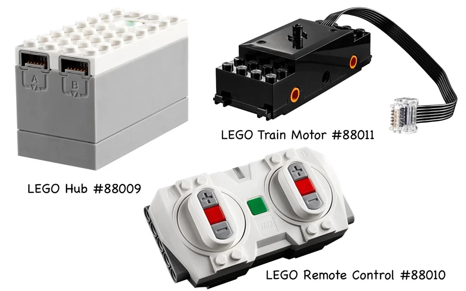 LEGO Powered Up JUEGO COMPLETO 88009/88010/88011 para tren de vacaciones 10361 ENVÍO RÁPIDO 🚚 Foto 2 de 4