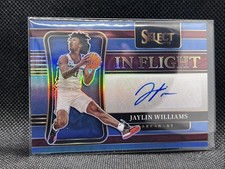 JAYLIN WILLIAMS #22/49 2022-23 Panini Select Chronicles Draft IN FLIGHT AUTO