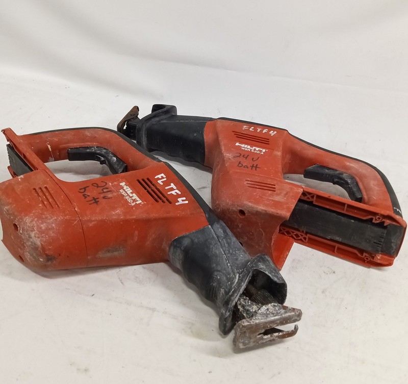 Lot of 2 Hilti WSR 650-A Reciprocating Cordless Saws - NO BATTERIES - READ