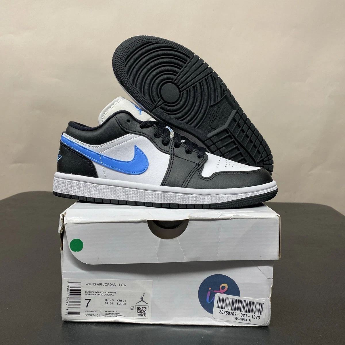 Jordan 1 Low Black W Just Listed 2026