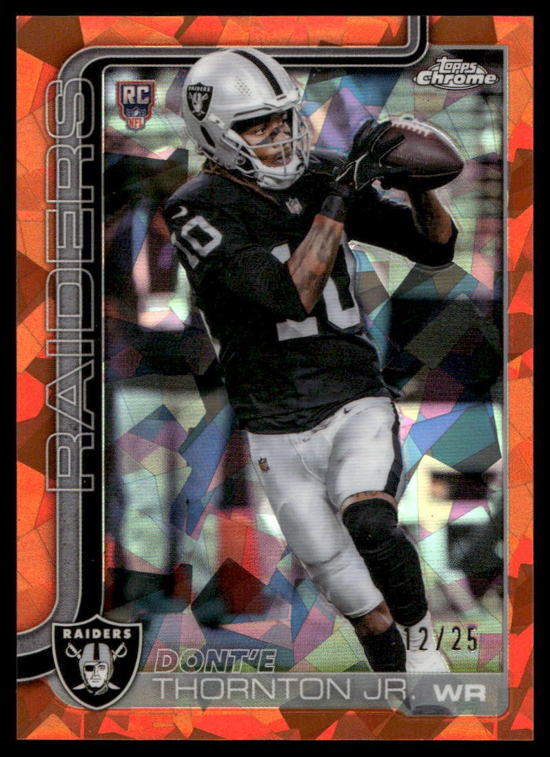 Dont'e Thornton Topps Chrome Sapphire Edition #385 Orange