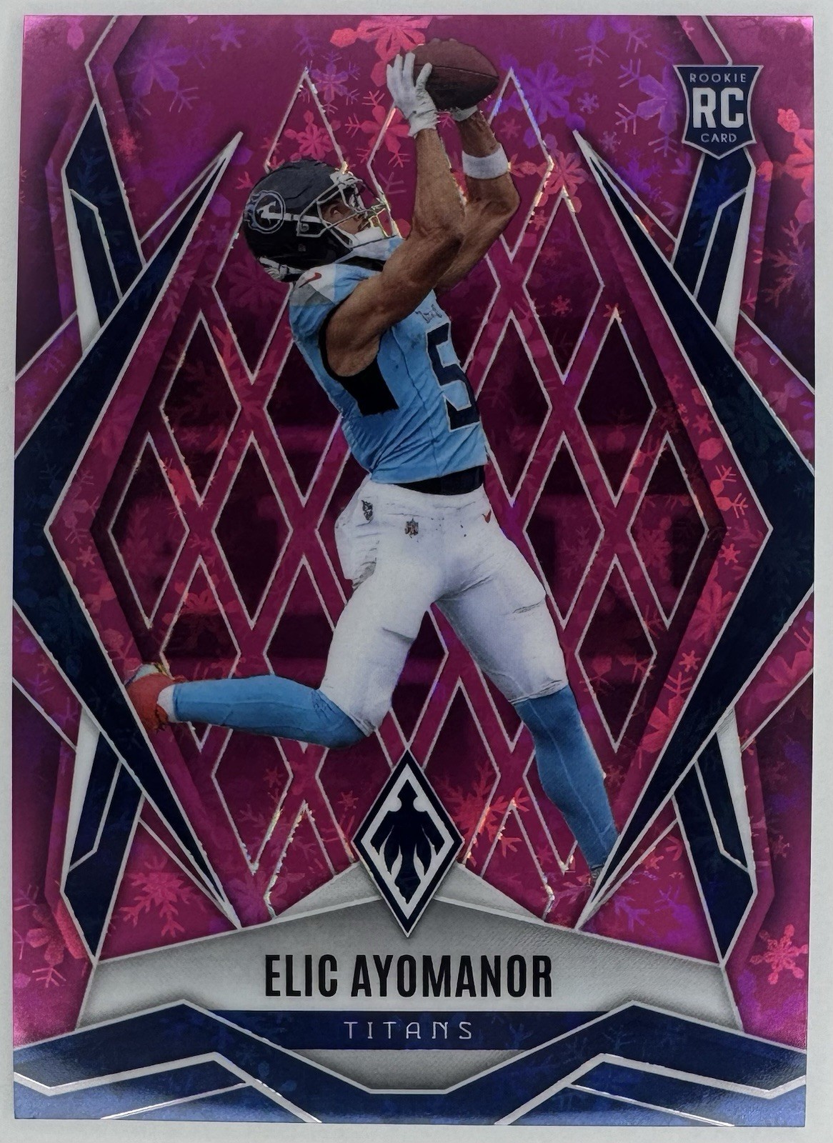 2025 Panini Phoenix - Rookies Elic Ayomanor #167 Pink Winter /299 (RC)