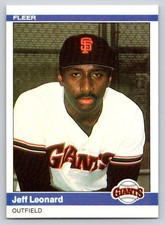 1984 Fleer - Jeffrey Leonard #379 - *Near Mint*