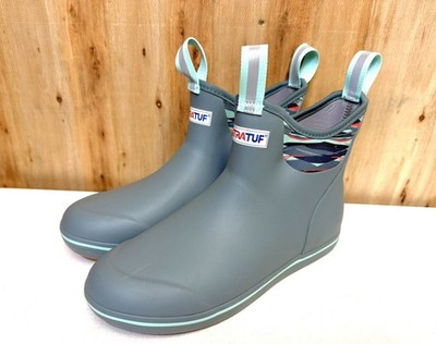 Xtratuf Ankle Deck Boots Women's SIZE Waterproof Rubber Boots