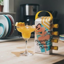 Margarita Cocktail Mixer Gift Set, Pack of 4 (2.3 oz Each), Includes Strawber...