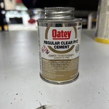 Oatey 31012 4 Oz Clear Pvc Cement Low Voc For Pipes And Fittings 40 To 110 F