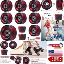 High Performance 32mm x 58mm Quad Skate Wheels with Easy Installation Stoppers