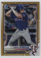 2021 Bowman Chrome Prospects Gold Refractor 27/50 Justin Foscue #BCP-242 0u46