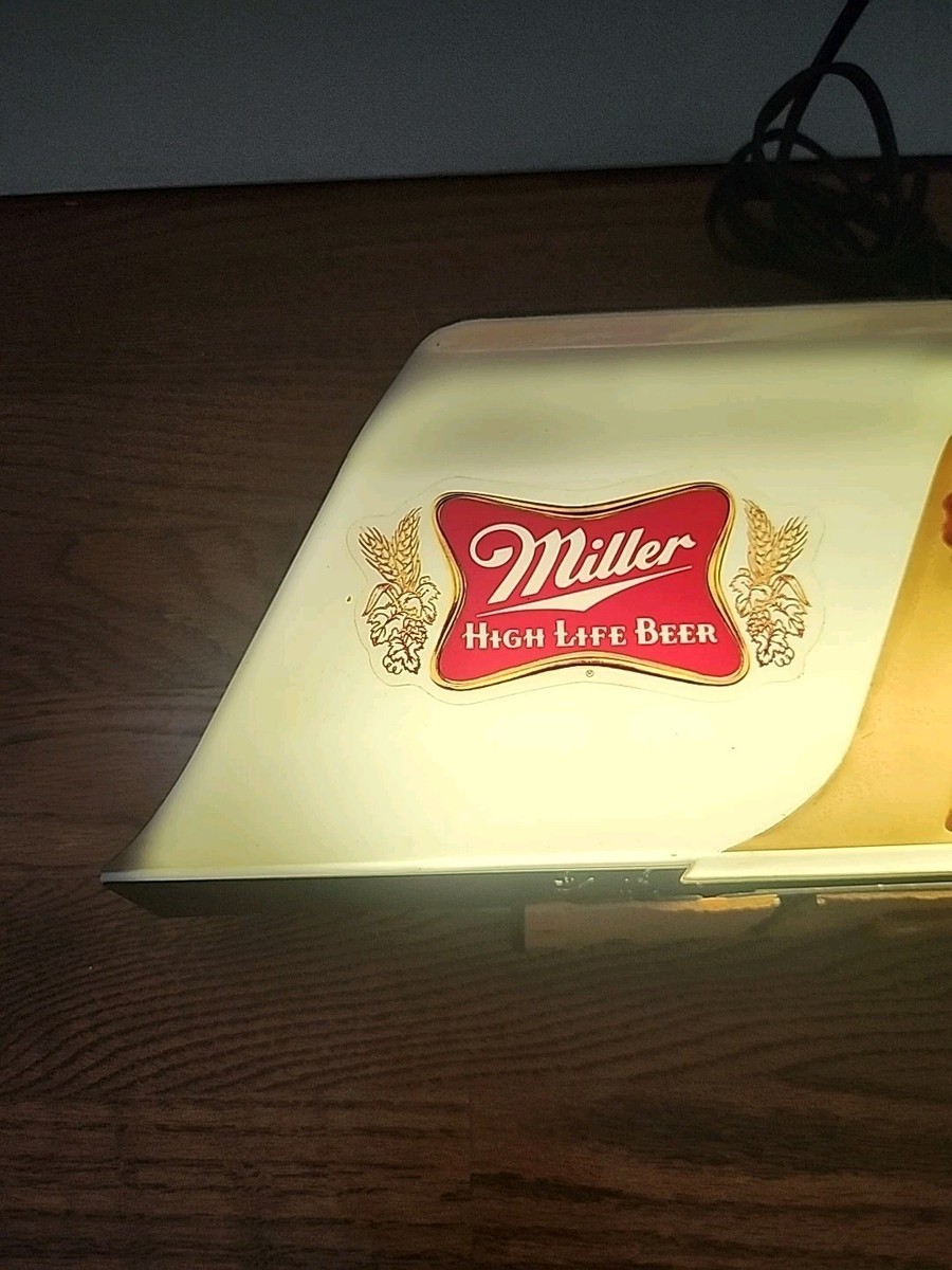 70s Vintage Miller High Life Beer Light Up Sign Cash