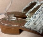 Sam Edelman Jeni Metallic Leather Fringe Slide Sandals Women’s Size 9M — photo 2