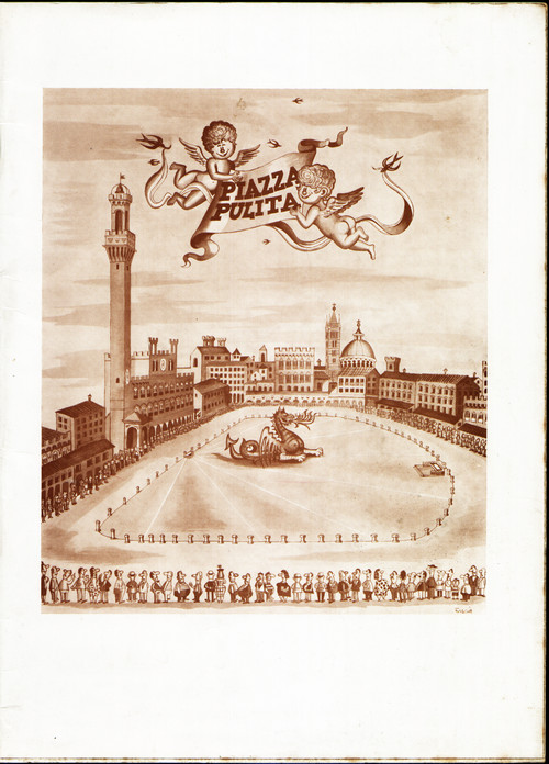 SIENA PALIO NUMERO UNICO DELLA VITTORIA DELLA CONTRADA DEL DRAGO AGOSTO 1963