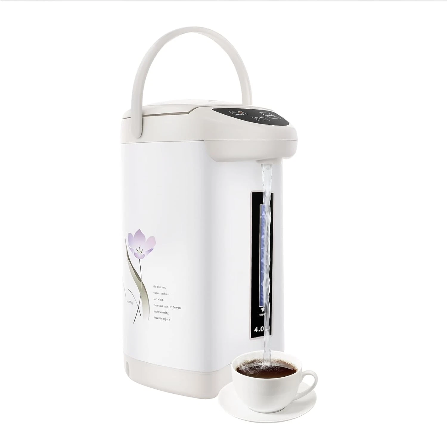 4L Electric Kettle, 135OZ Hot Water Urn Pot Dispenser Electric Tea Coffee Kettle