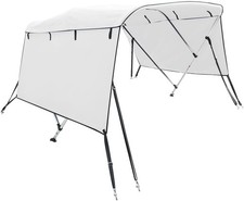 vidaXL 3 Bow Bimini Top mit Seitenteilen, Bootsverdeck mit Aluminiumrahmen