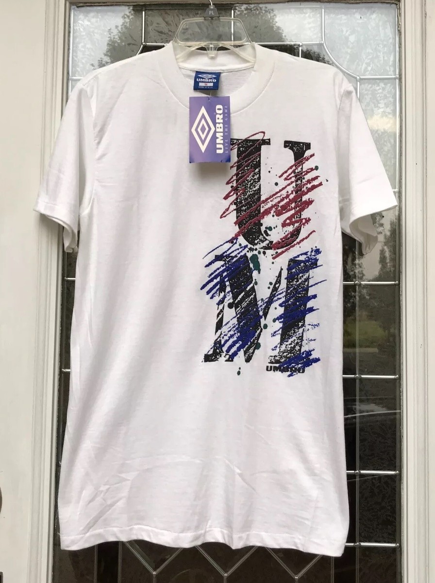 VTG 90s Umbro Soccer Graphic Tee T-Shirt Mens Sz S Single Stitch