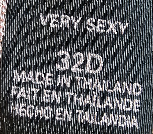 Victoria's Secret Womens Very Sexy Choker Bra Size 32D 32 D Blue Beige - Picture 3 of 24