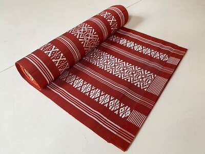 Original Japanischer Hakata-ori Kimonostoff aus 100% Seide  Tanmono, Traditionel