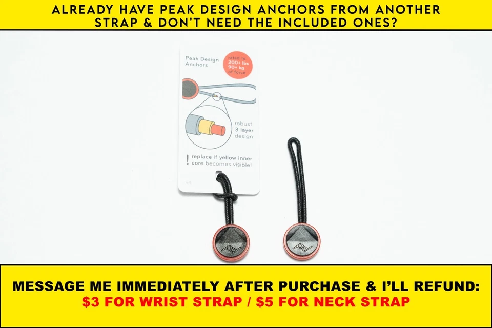 Correa de cámara 40" rojo desierto blanco y negro suroeste con anclajes de diseño de pico personalizados Foto 3 de 4