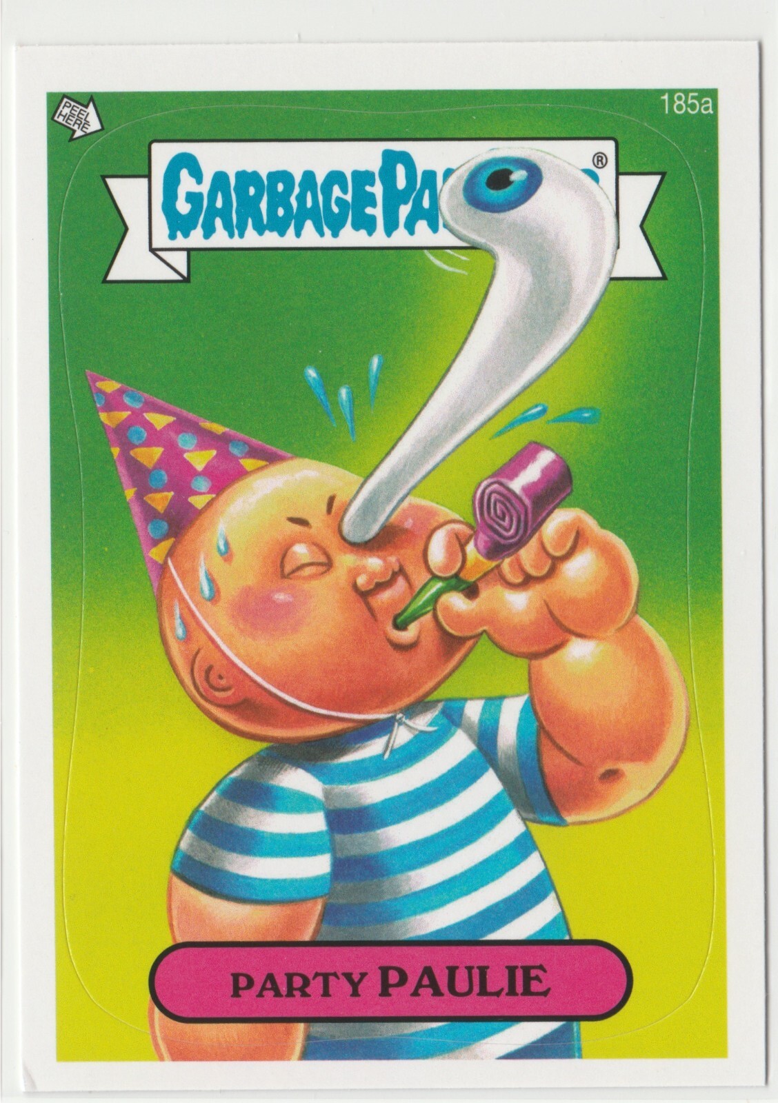 Party Paulie #185a Garbage Pail Kids GPK 2013 Series 3 BNS3 Brand New