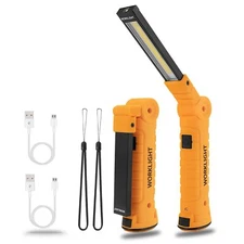Led Rechargeable Flashlights Work Lights Mechanic Tools Cordless Worklight With 