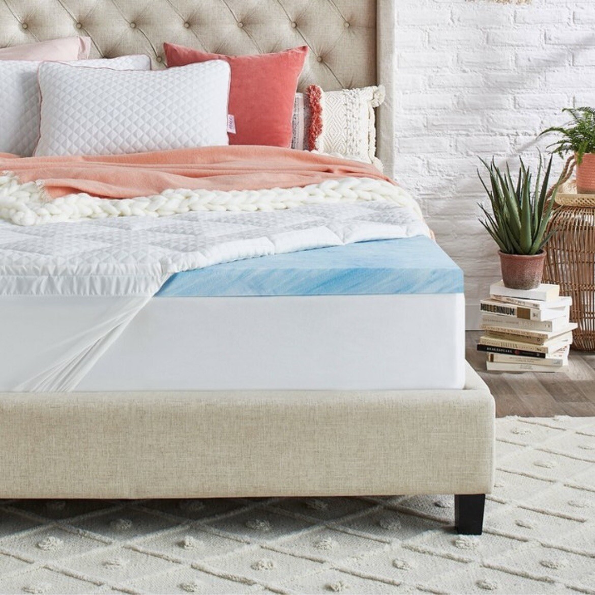 Fieldcrest 3” Serene Comfort Foam Mattress Topper
