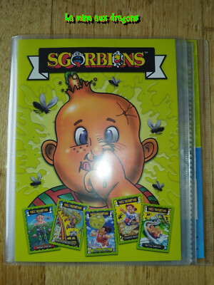 Les Crados Album Garbage Pail Kids Topps Binder Binder Card Sticker Sgorbions