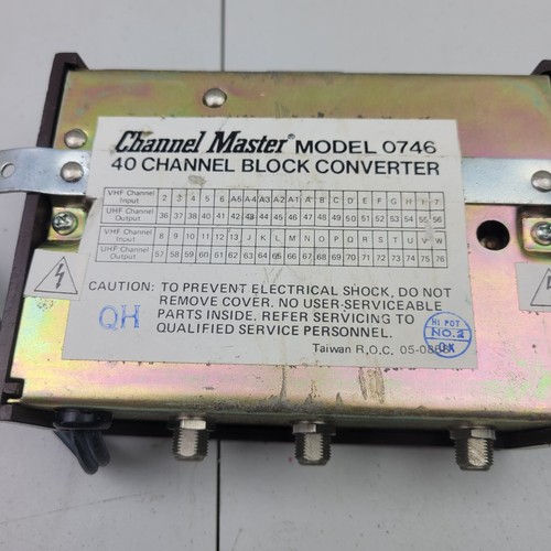 Channel Master Model 0746 - 40 Channel Block Converter - Picture 2 of 6