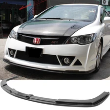 Fits 06-11 Honda Civic 4Dr Sedan Mugen RR Style Front Bumper Lip Spoiler - ABS