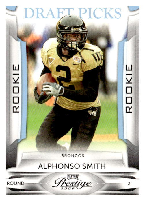 Alphonso Smith 2009 Playoff Prestige BLUE /999 104  RC   Rookie