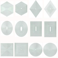 Presscut Cutting Nesting Dies - Circles, Squares, Diamonds, Hex - Plain / Stitch