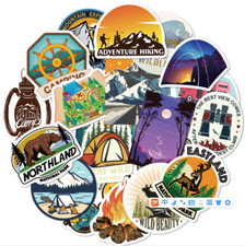 80pcs Waterproof Vinyl Outdoor Sticker Pack For Water Bottle,Laptop,suitcase