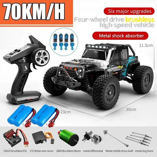 1:16 4WD RC Car LED 2.4G Remote Control Cars High Speed Drift Truck for Kids Toy - Picture 32 of 32