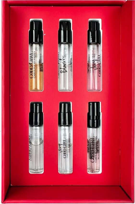 Carolina Herrera Good Girl Discovery Set 6 Piece Sample 0.05oz x 6