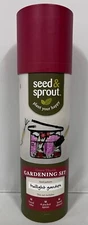 Seed & Sprout Gardening Set Botanical Bloom Apron - Cultivator - Trowel Red