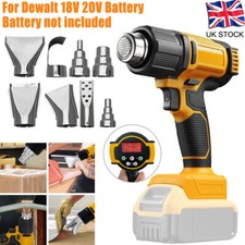 Heat Gun for Dewalt 18/20V Battery (No Battery), w/8 Nozzles for Colour Removal
