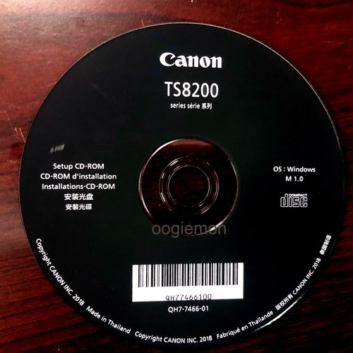 Setup CD ROM for Canon Pixma TS8200 Series Printer Software TS8220 TS8240 Window eBay