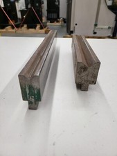 Press Brake Tooling Lot of 2 V Dies 13.75" Long 9.25" .75" Open .5" Open