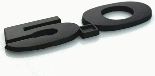 2pc Matte Black 5.0 Emblem Badge For 11-20 Mustang GT 2.3T Fender Rear Trunk New - Picture 4 of 5