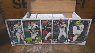 2025 Bowman Base Cards Complete Your Set 1-100. Buy More and Save $1.25 Each!!
